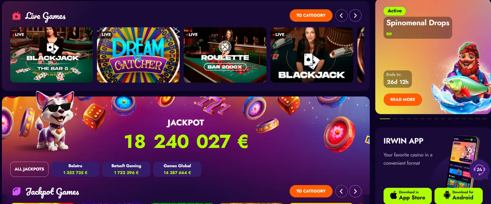 лучшие онлайн-казино 2026 Irwin Casino