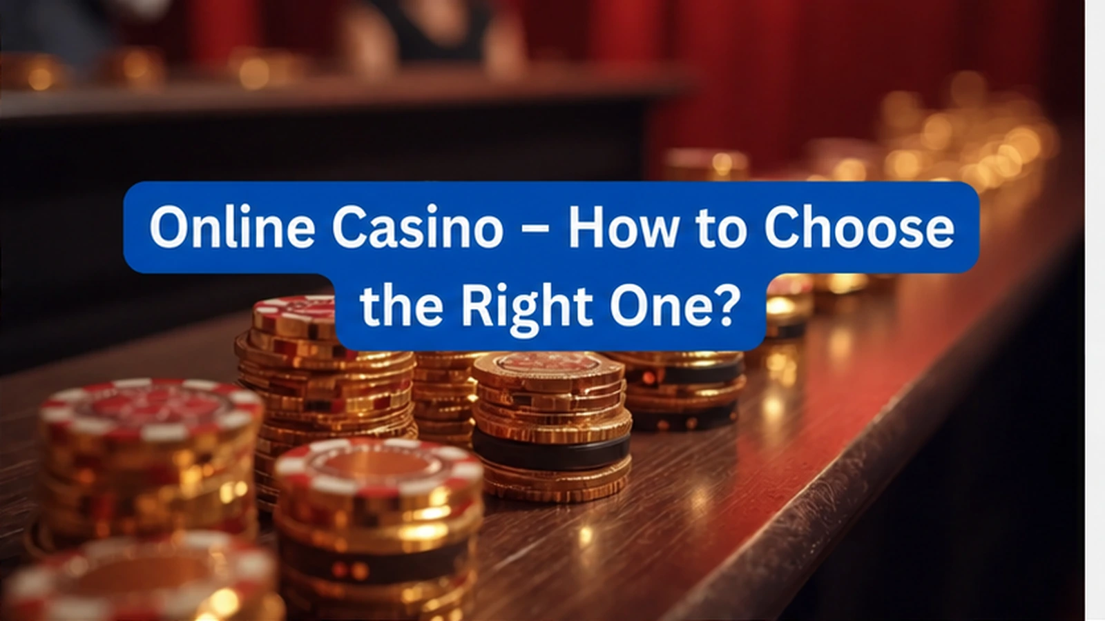 Online casinos – how to choose the right one?